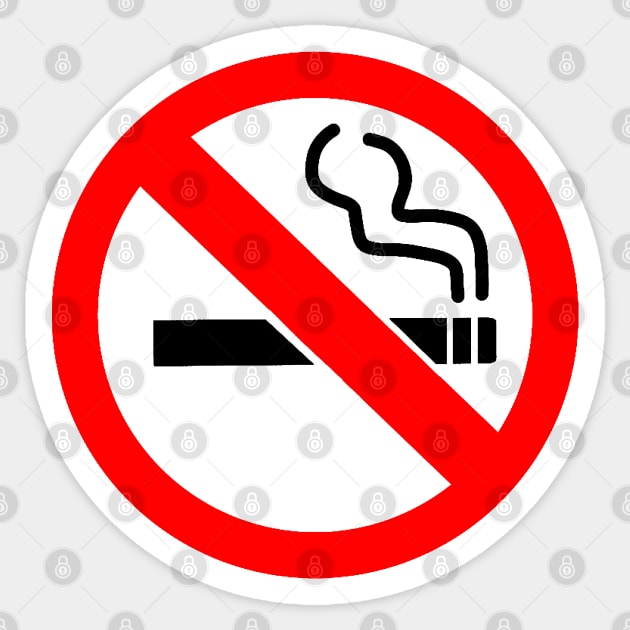 No Smoking Sticker by DiegoCarvalho